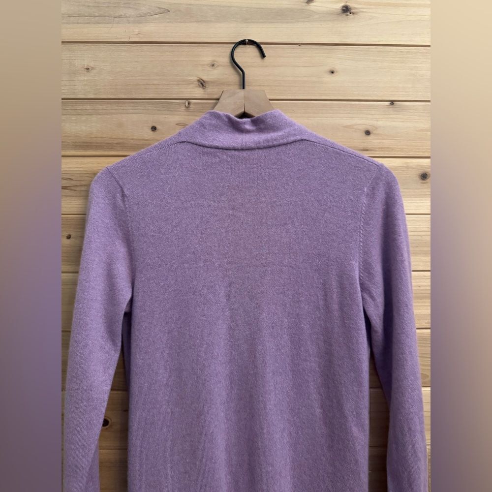 Brunello Cucinelli Size Medium Pink Purple Double Zipper Ruched Cashmere Sweater - Picture 11 of 14